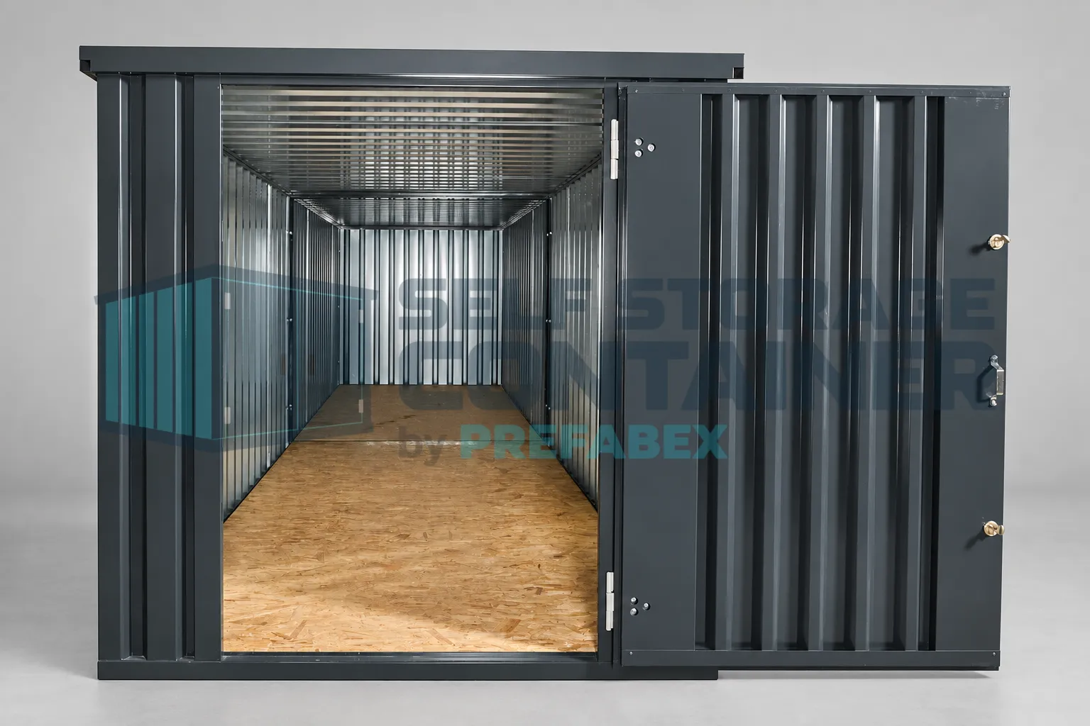 6 × 2 m End-Linked Flat-Pack Storage Container 3d (2)